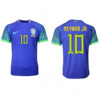 Billiga Brasilien Neymar Jr #10 Borta fotbollskläder VM 2022 Kortärmad